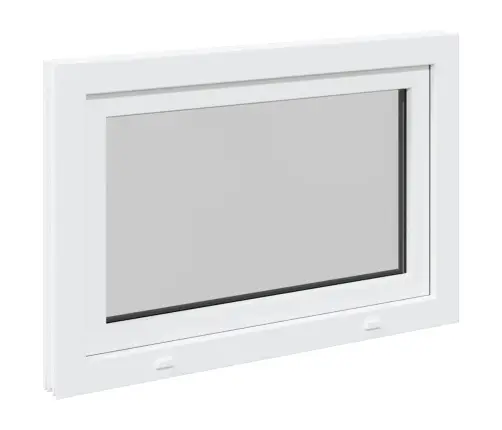 Rūsio Langas "Risor", 90X50 cm Atverčiamas Ir Pasukamas, Din, Dešininis, Baltas