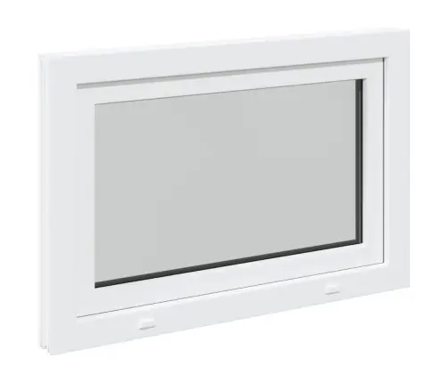 Rūsio Langas "Risor", 90X70 cm Atverčiamas Ir Pasukamas, Din, Dešininis, Baltas