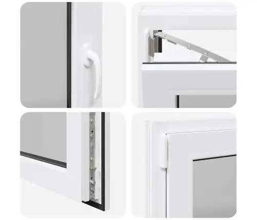 Rūsio Langas "Risor", 90X70 cm Atverčiamas Ir Pasukamas, Din, Kairinis, Baltas