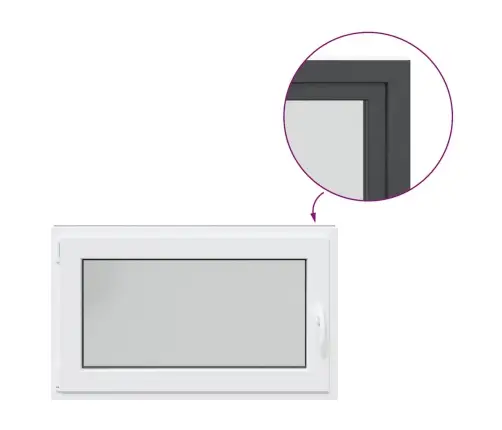 Keldriaken "Risor" 100 X 60 Cm Kallutatav Ja Pöördavatav, Din, Vasak, Antratsiit