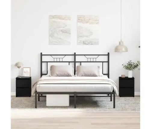 Šalia Lovos Spintelė 2 Pcs Juoda Ąžuolo 30 X 30 X 40 Cm Šalia Lovos Spintelė 2 Pcs Juoda Ąžuolo 30 X 30 X 40 Cm