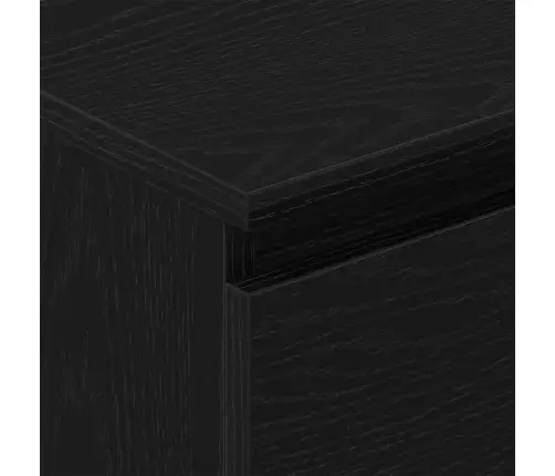 Kumode, Melns Ozols, 60X35X98,5 Cm, Inženierijas Koks Vidaxl