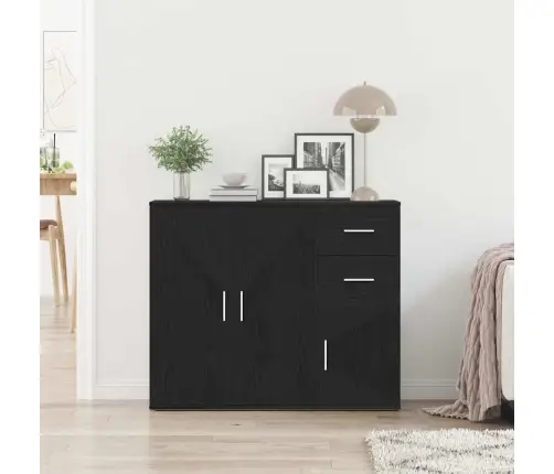 Indauja, Juodo Ąžuolo Spalvos, 91X29,5X75 cm Inžinerinė Mediena Indauja, Juodo Ąžuolo Spalvos, 91X29,5X75 cm Inžinerinė Mediena