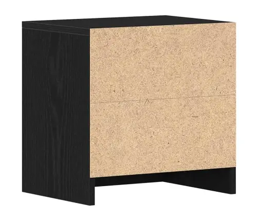 Naktsskapīši, 2Gab., Melna Ozola, 40X30X40Cm, Inženierijas Koks Vidaxl