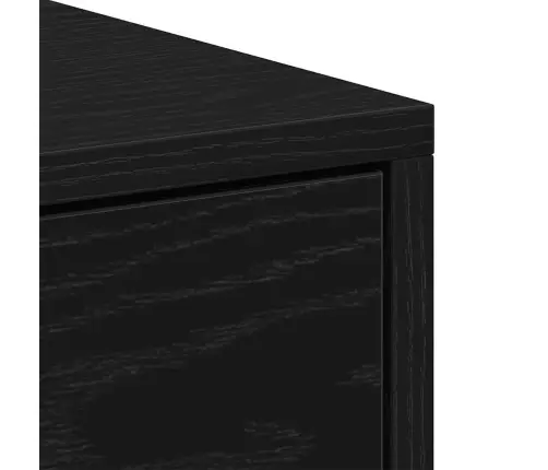 Naktsskapīši, 2Gab., Melna Ozola, 40X30X40Cm, Inženierijas Koks Vidaxl