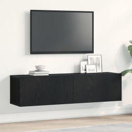 Tv Skapis, Melns Ozola 120X30X30,5 Cm Inženierijas Koks Vidaxl