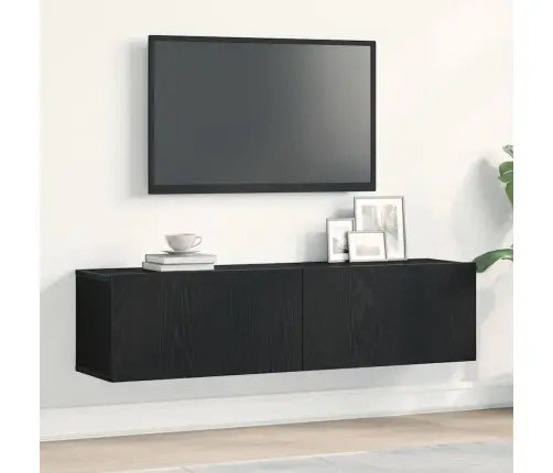 Tv Skapis, Melns Ozola 120X30X30,5 Cm Inženierijas Koks Vidaxl