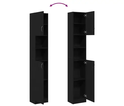 Vannasistabas Plaukts, Melns Ozola, Inženierijas Koks Vidaxl