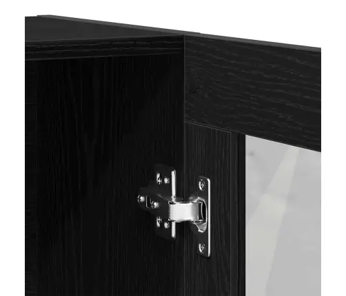 Grāmatu Skapis, Melns Ozola 82,5X30,5X115 Cm, Inženierijas Koks Vidaxl