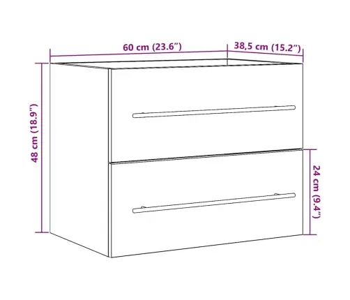 Vannas Istabas Izlietnes Skapis Vecs Koks Inženierijas Koks Vidaxl