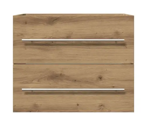 Izlietnes Skapītis, Koka Krāsā, 60X38,5X48Cm, Inženierijas Koks Vidaxl