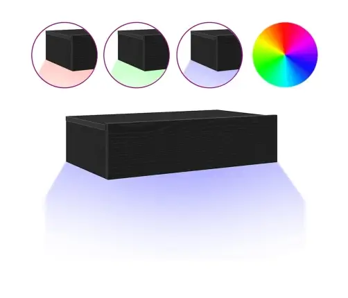 Tv Skapīši Ar Led Gaismām, 2 Gab., Melns Ozols, 60X35X15,5 Cm Vidaxl Tv Skapīši Ar Led Gaismām, 2 Gab., Melns Ozols, 60X35X15,5 Cm Vidaxl