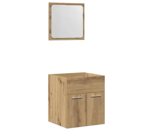 Vonios Baldų Komplektas, 2 Dalių, Artisano, Apdirbta Mediena