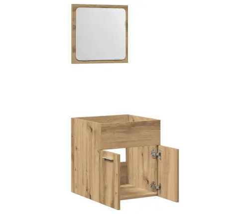 Vonios Baldų Komplektas, 2 Dalių, Artisano, Apdirbta Mediena