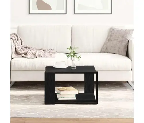 Kafijas Galdiņš Melnā Ozolu Krāsā, 85X55X31 Cm, No Inženierijas Koka Vidaxl