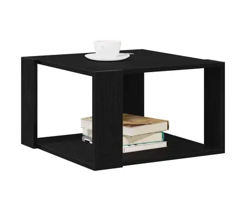 Kafijas Galdiņš Melnā Ozolu Krāsā, 85X55X31 Cm, No Inženierijas Koka Vidaxl