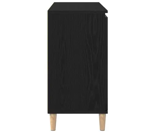 Kabalas Su Stalčių Juoda 101 X 35 X 60 Cm Apdirbta Mediena