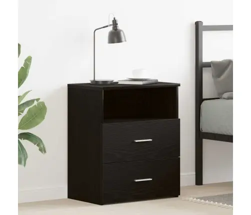 Melnais Ozola Naktsgaldiņš 50X32X60Cm Vidaxl