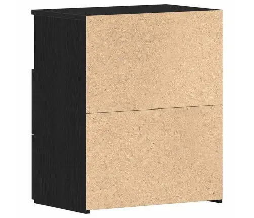 Melnais Ozola Naktsgaldiņš 50X32X60Cm Vidaxl