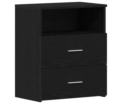 Melnais Ozola Naktsgaldiņš 50X32X60Cm Vidaxl