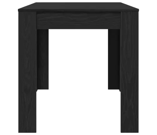 Valgomojo Stalas Juodas Ąžuolas 140 X 74,5 X 76 Cm Poliratanas