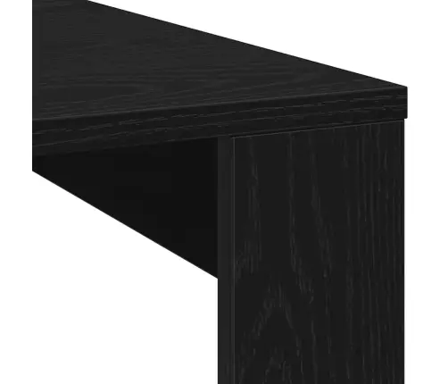 Kafijas Galdiņš, Melnā Ozola Krāsā, 100X100X35 Cm, Izgatavots No Inženierijas Koka Vidaxl