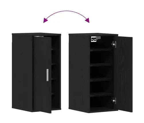 Kingakapid 2 Tk, Must Tamm, 32 X 35 X 70 cm Puitlaastplaat