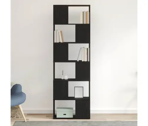 Raamaturiiul/Ruumijagaja, Must Tamm, 60 X 24 X 186 Cm