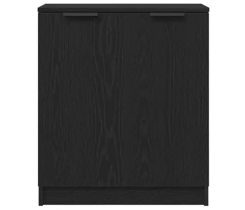 Bufete Melna Ozolkoka 60X30X70 Cm Inženierijas Koks Vidaxl