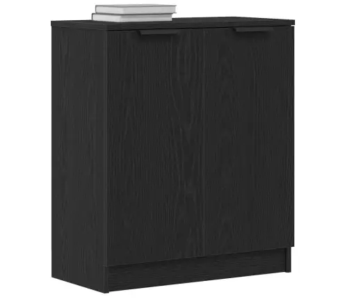 Bufete Melna Ozolkoka 60X30X70 Cm Inženierijas Koks Vidaxl