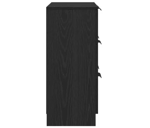 Melna Ozola Bufete 60X30X70 Cm Izgatavota No Koka Vidaxl