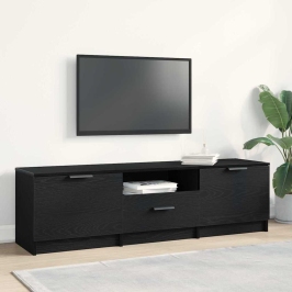 Televizora Skapīša Melna 140 X 35 X 40 Cm Inženierijas Koks Vidaxl