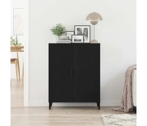 Puhvetkapp, Must Tamm, 69,5 X 34 X 90 cm Tehispuit