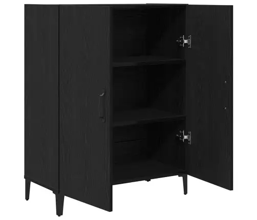 Puhvetkapp, Must Tamm, 69,5 X 34 X 90 cm Tehispuit