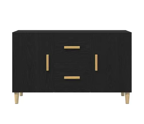 Puhvetkapp, Must Tamm, 100 X 36 X 60 cm Tehispuit Puhvetkapp, Must Tamm, 100 X 36 X 60 cm Tehispuit