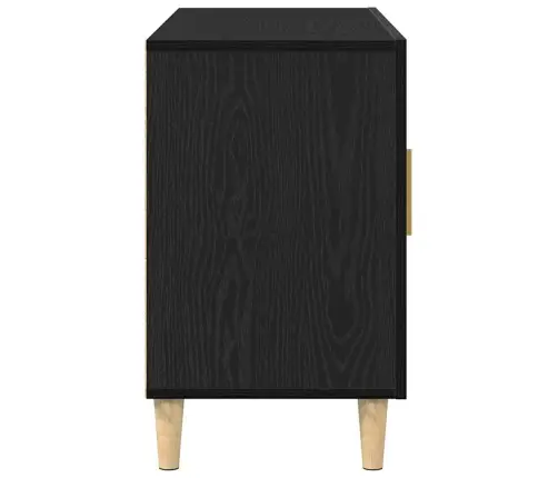 Puhvetkapp, Must Tamm, 100 X 36 X 60 cm Tehispuit Puhvetkapp, Must Tamm, 100 X 36 X 60 cm Tehispuit