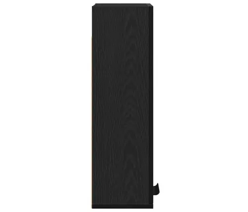 Prie Sienos Montuojama Spintelė, Juodo Ąžuolo Spalvos, 32X20X67cm Inžinerinė Mediena