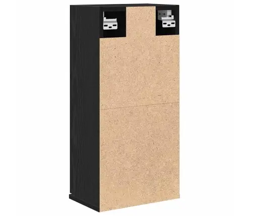 Prie Sienos Montuojama Spintelė, Juodo Ąžuolo Spalvos, 32X20X67cm Inžinerinė Mediena