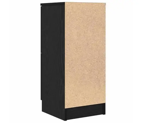 Kõide 2 Pcs Must Tamm 30 X 30 X 70 Cm Tehispuit