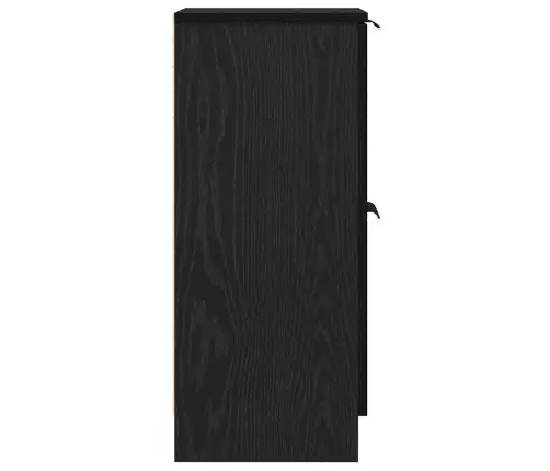 Kõide 2 Pcs Must Tamm 30 X 30 X 70 Cm Tehispuit