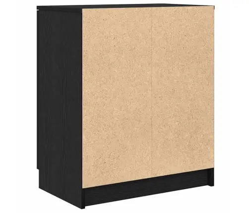 Kinga Kapp Riiuliga Uksega Must Tamm 59 X 35 X 70 Cm Tehispuit