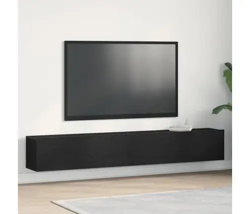 Telerikapp 2 Pcs Must 100 X 30 X 30 Cm Tehispuit