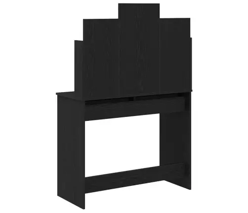 Grimes Galds Ar Led Gaismām Melnā Ozolkoka 96X40X142 Cm Vidaxl