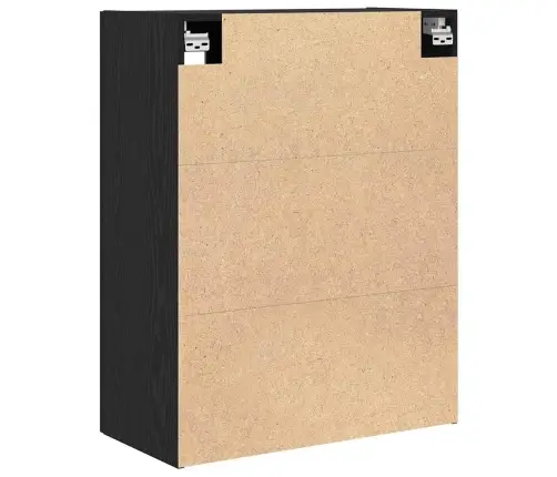 Melna Ozola Sienas Skapis - 69.5X34X90 Cm Vidaxl