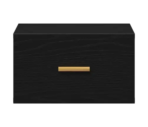 Katalogs Pie Sienas Montējamie Naktsgaldiņi 2 Gabali Melna Ozola 35X35X20 Cm Vidaxl