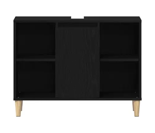 Izlietnes Skapītis, Melns Ozols, 80X33X60 Cm, Inženierkoks Vidaxl