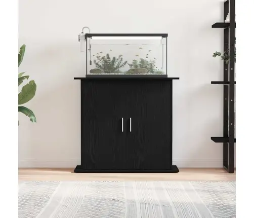 Akvārija Statīvs, Melns Ozols, 81X36X73 Cm, Inženierijas Koks Vidaxl