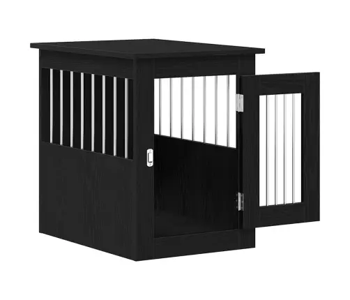 Suņu Būra Mēbeles, Melns Ozols, 62X45X59 Cm, Inženierkoks Vidaxl