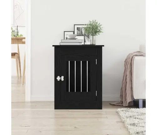 Suņu Būra Mēbeles, Melns Ozols, 80X55X68 Cm, Inženierkoks Vidaxl