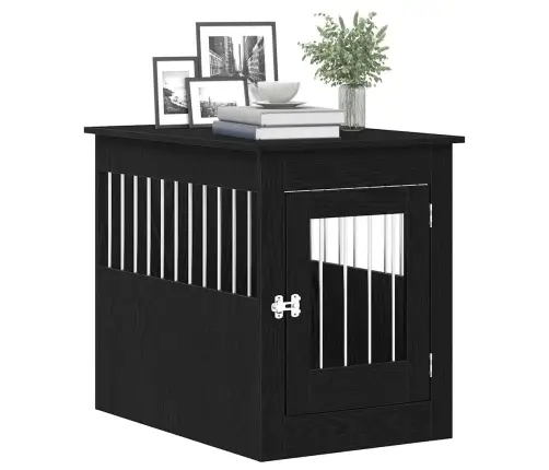 Suņu Būra Mēbeles, Melns Ozols, 80X55X68 Cm, Inženierkoks Vidaxl